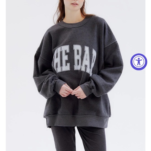 The Bar INSIDE OUT VARSITY SWEATSHIRT
